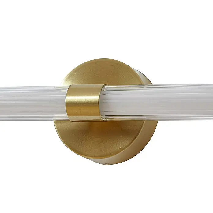 Lucande Wandleuchte Melisa - L x B x H: 12 x 90 x 9,4 cm, messing / gold, weiß / opal