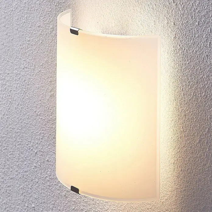 Lindby Wandleuchte Helmi - weiß / opal