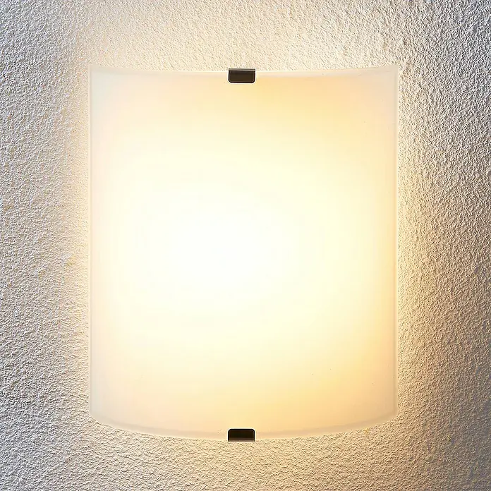 Lindby Wandleuchte Helmi - weiß / opal