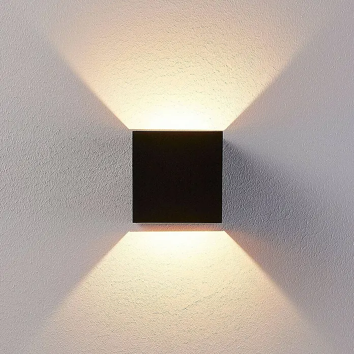 Arcchio Wandleuchte Zuzana - schwarz, schwarz