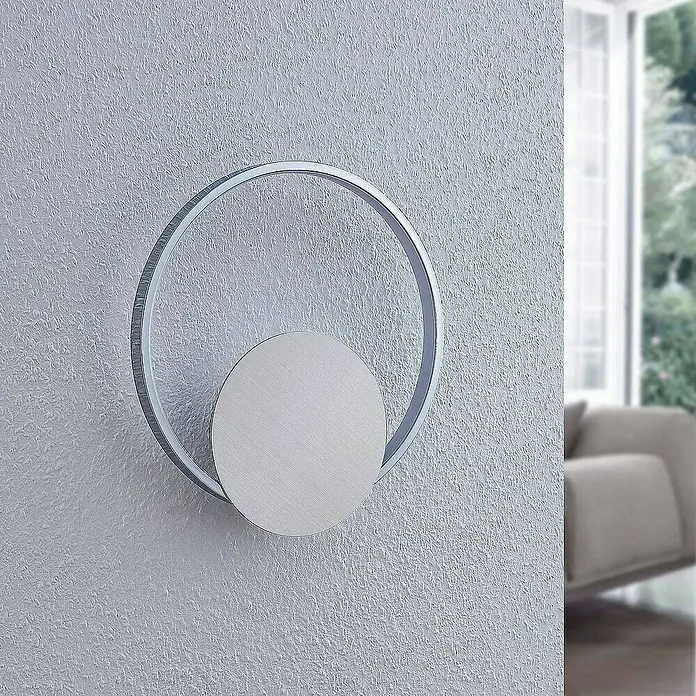 Lindby Wandleuchte Anays - alu / grau / zink, alu / grau / zink