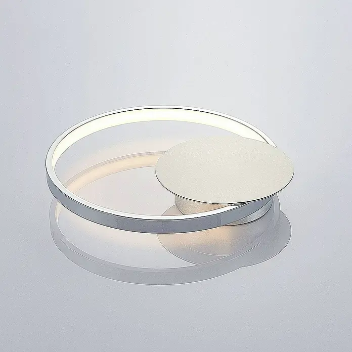 Lindby Wandleuchte Anays - alu / grau / zink, alu / grau / zink