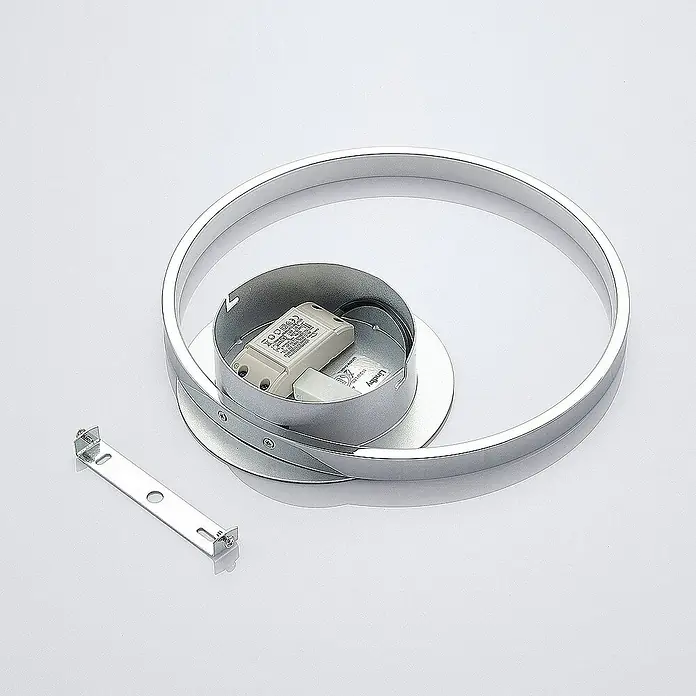 Lindby Wandleuchte Anays - alu / grau / zink, alu / grau / zink