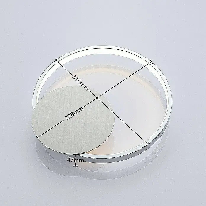 Lindby Wandleuchte Anays - alu / grau / zink, alu / grau / zink