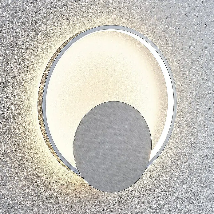 Lindby Wandleuchte Anays - alu / grau / zink, alu / grau / zink