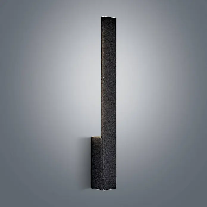 Arcchio Wandleuchte Ivano - L x B x H: 4,4 x 4,4 x 42,5 cm, schwarz, schwarz