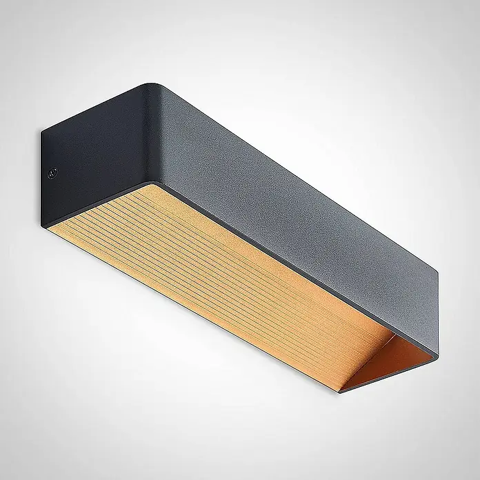 Arcchio Wandleuchte Karam - schwarz, schwarz