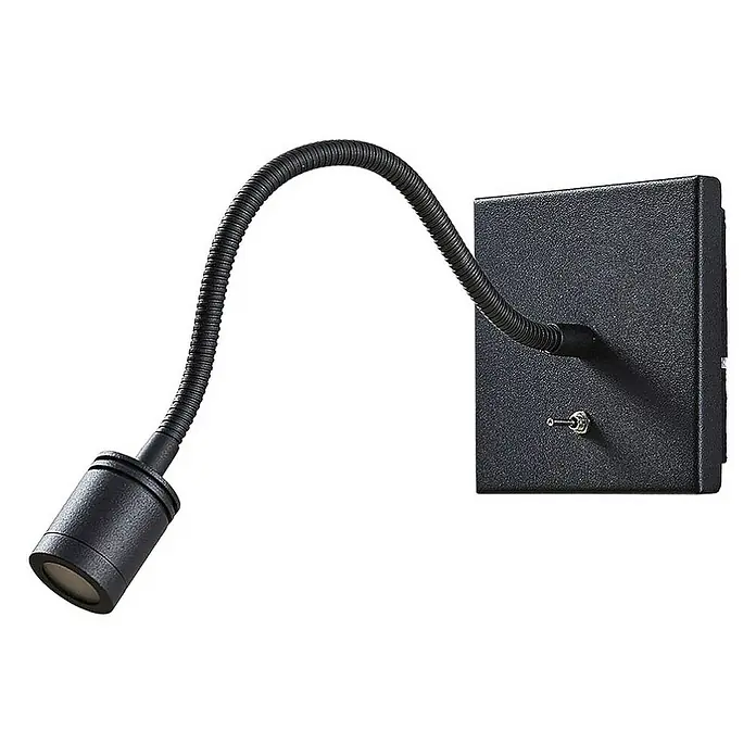 Lindby Wandleuchte Mayar - schwarz, schwarz