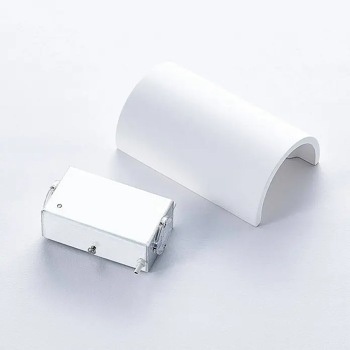Lindby Wandleuchte Jenke - L x B x H: 6 x 10 x 16 cm, weiß / opal