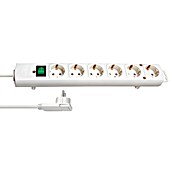 Brennenstuhl Comfort-Line Steckdosenleiste (Anzahl Steckdosen Schuko: 6, Weiß, 2 m, Max. Anschlussleistung: 3.680 W)