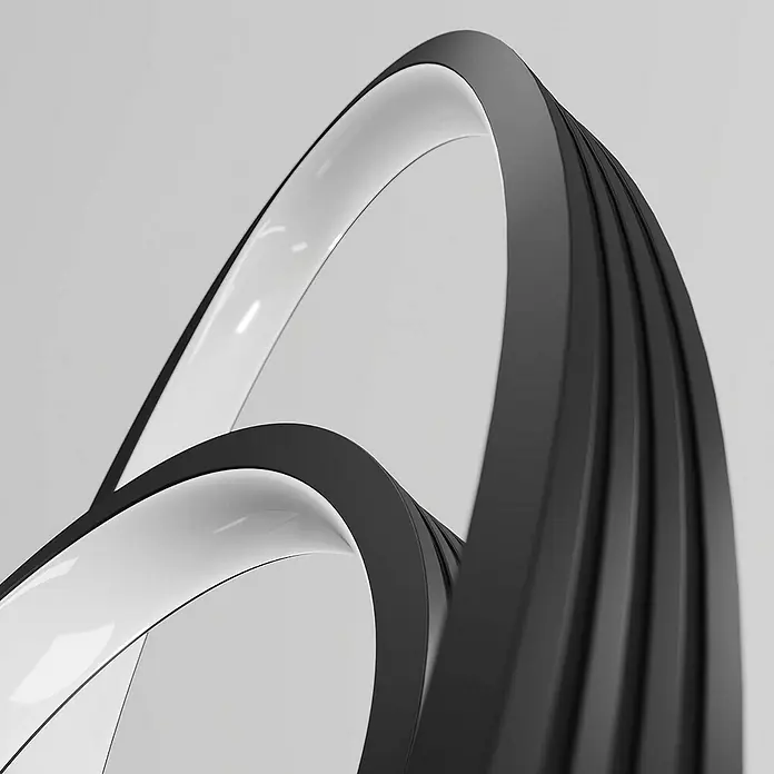 Lucande Stehleuchte Bronwyn - schwarz, schwarz
