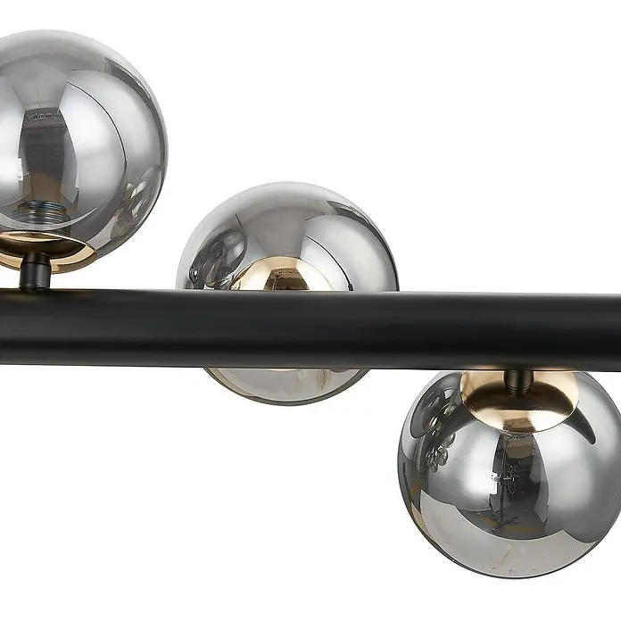 Lucande Stehleuchte Diborah - Höhe: 150 cm, alu / grau / zink, G9