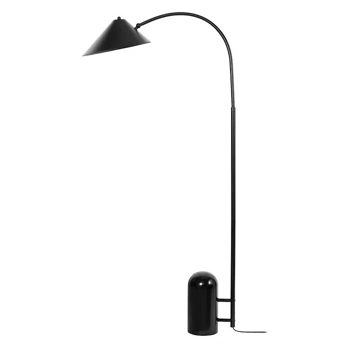 Lucande Stehleuchte Alviero - Höhe: 157 cm, schwarz, schwarz, E27