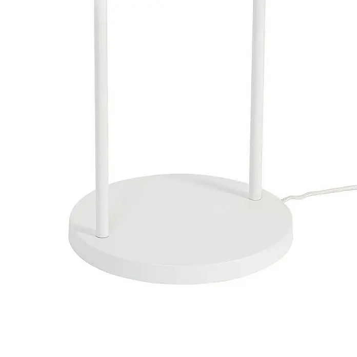 Lindby Stehleuchte Aralena - Höhe: 143,5 cm, weiß / opal, weiß / opal, E27