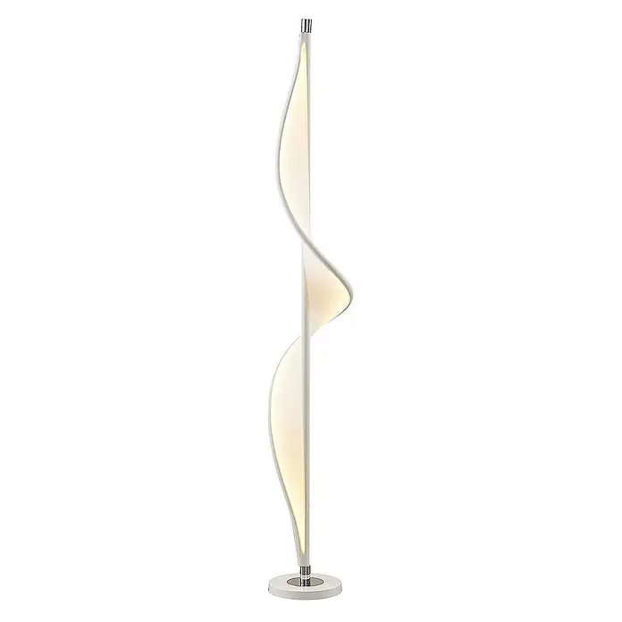 Lucande Stehleuchte Edano - Höhe: 154 cm, weiß / opal