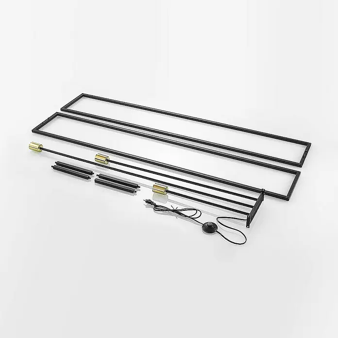 Lindby Stehleuchte Tiliane - Höhe: 153 cm, schwarz, E27