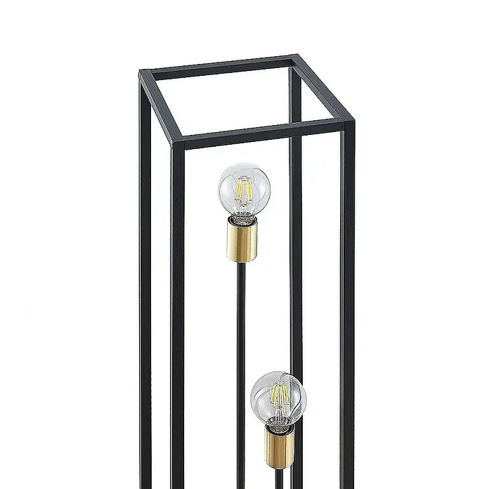 Lindby Stehleuchte Tiliane - Höhe: 153 cm, schwarz, E27