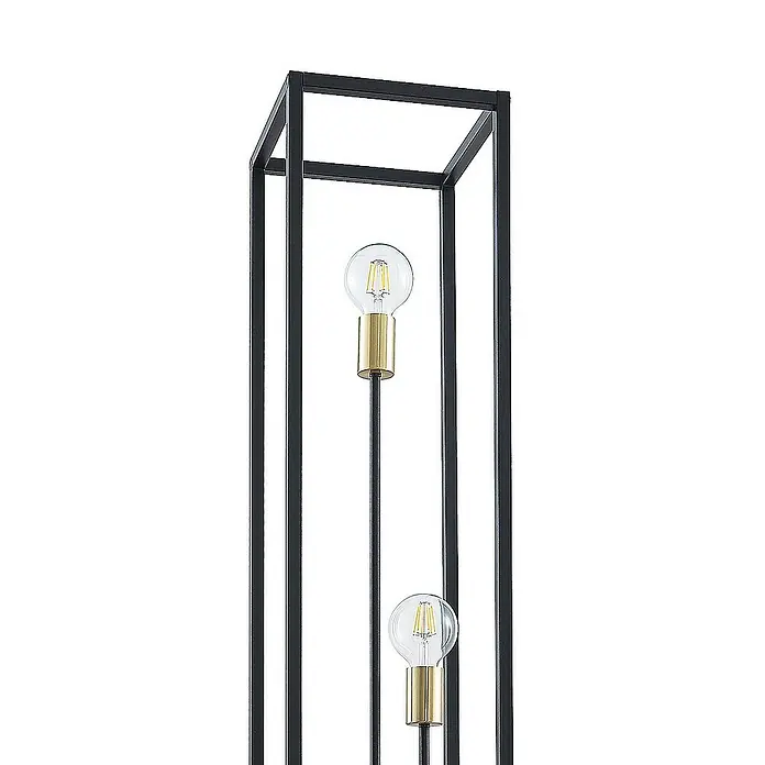 Lindby Stehleuchte Tiliane - Höhe: 153 cm, schwarz, E27