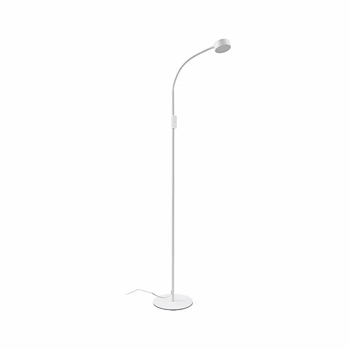 Lindby Stehleuchte Maori - Höhe: 140 cm, weiß / opal, weiß / opal