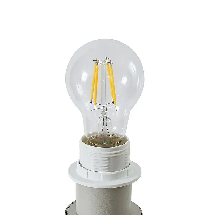 Lindby Stehleuchte Helin - creme / amber, creme / amber, E27