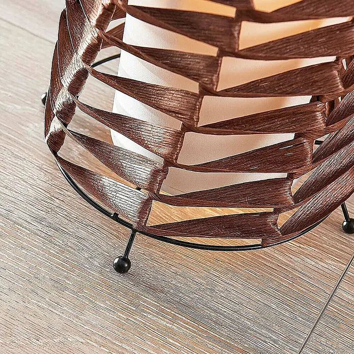 Lindby Stehleuchte Joas - Höhe: 110 cm, braun / rost, E27