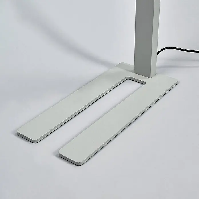 Arcchio Stehleuchte Jolinda - Höhe: 195 cm, alu / grau / zink, alu / grau / zink