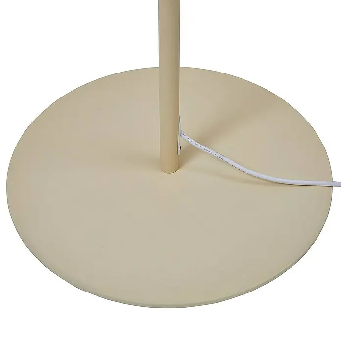 Lucande Stehleuchte Audrina - Höhe: 180 cm, creme / amber