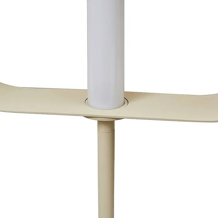 Lucande Stehleuchte Audrina - Höhe: 180 cm, creme / amber