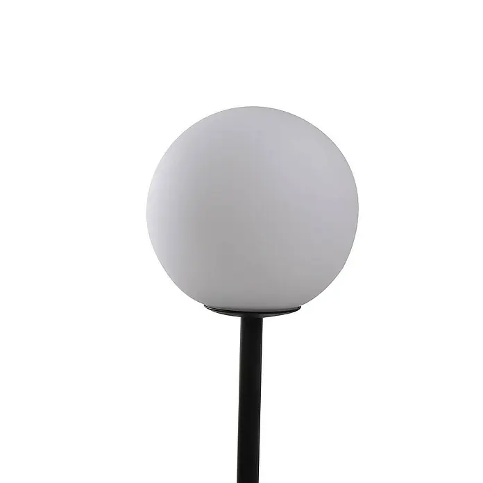 Lucande Stehleuchte Visata - Höhe: 141 cm, schwarz, G9
