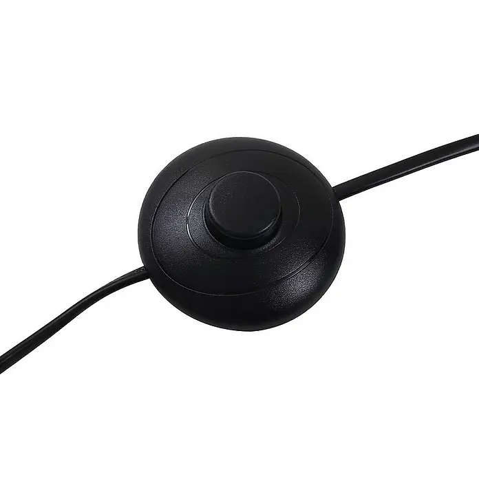Lucande Stehleuchte Visata - Höhe: 141 cm, schwarz, G9