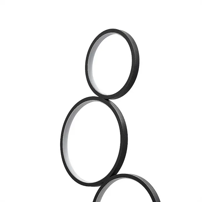 Lindby Stehleuchte Jacek - Höhe: 110 cm, schwarz, schwarz
