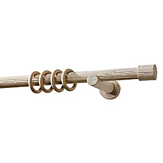 Komplettgarnitur Domo (Länge: 240 cm, Esche, Wandträger, Form Endstück: Zylinderförmig)