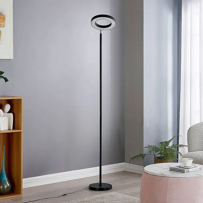 Lindby Stehleuchte Cilian - Höhe: 168 cm, schwarz, schwarz