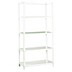 Simonrack Metall-Schwerlastregal Comfort Plus (L x B x H: 50 x 100 x 200 cm, Traglast: 100 kg/Boden, Anzahl Böden: 5 Stk., Weiß)