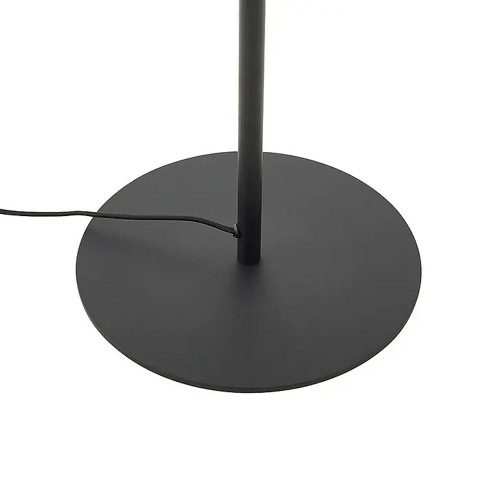 Lindby Stehleuchte Lelia - Höhe: 150 cm, schwarz, alu / grau / zink, E27