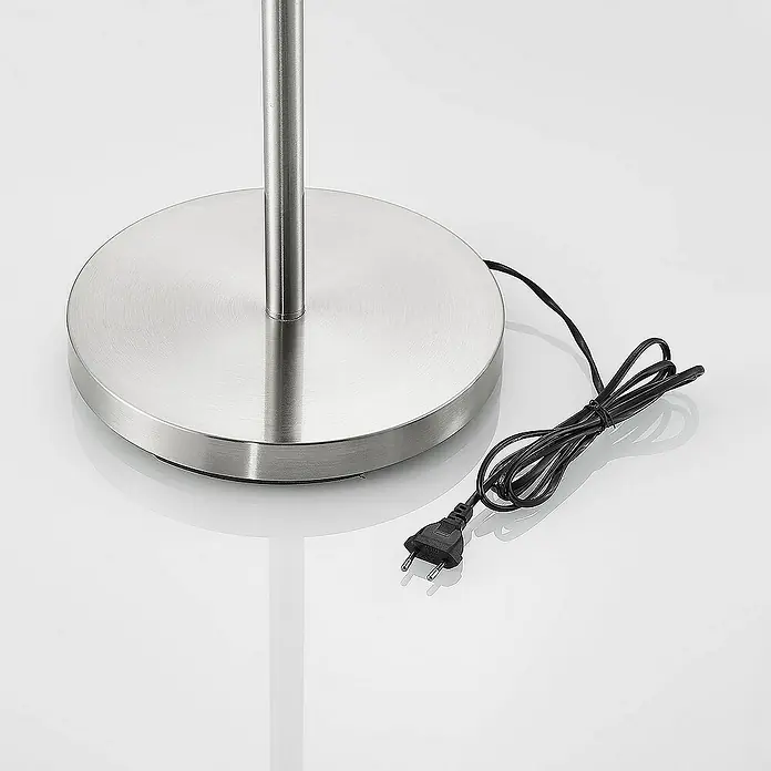Lindby Stehleuchte Colima - Höhe: 169,5 cm, alu / grau / zink, alu / grau / zink, E27