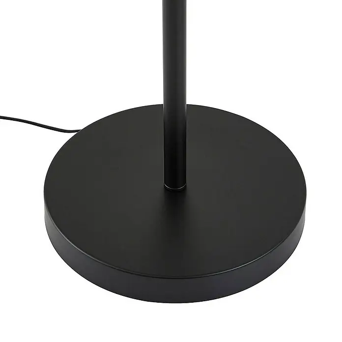 Lindby Stehleuchte Aovan - Höhe: 170 cm, schwarz, creme / amber, E27