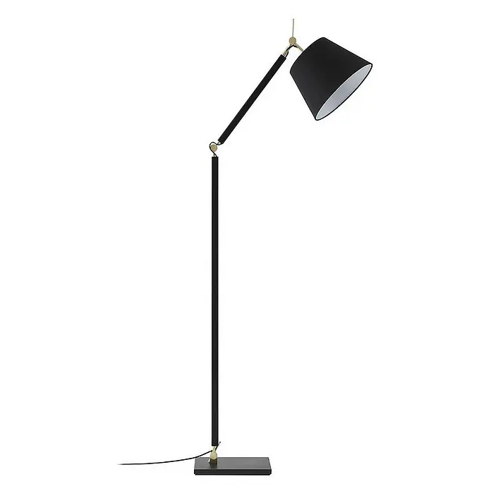 Lucande Stehleuchte Marvaine - Höhe: 209 cm, schwarz, schwarz, E27
