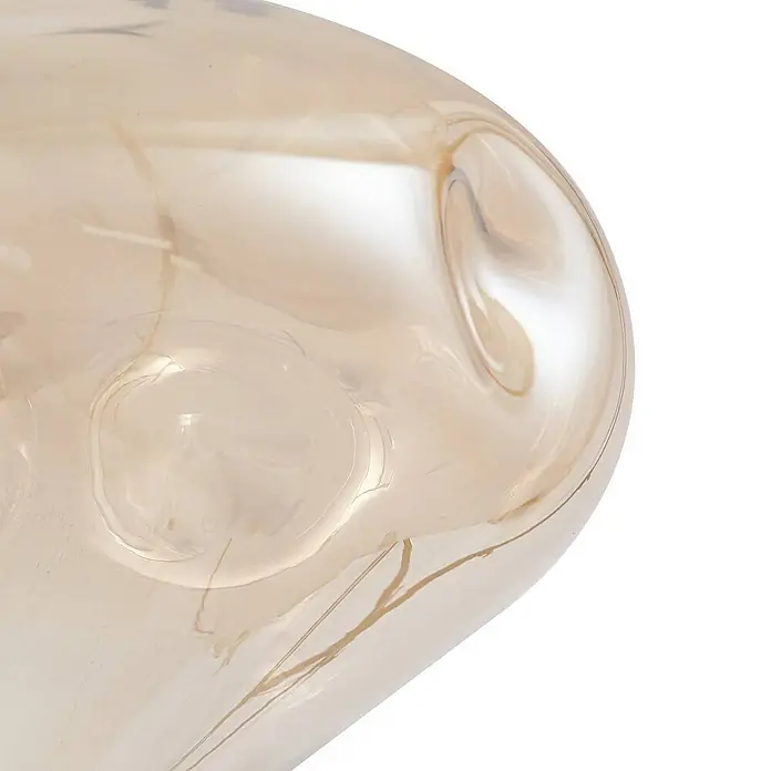 Lindby Stehleuchte Lelia - Höhe: 150 cm, messing / gold, creme / amber, E27