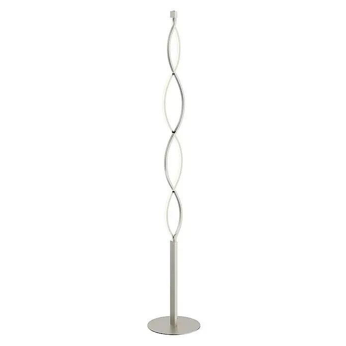 Lindby Stehleuchte Auron - Höhe: 150 cm, alu / grau / zink