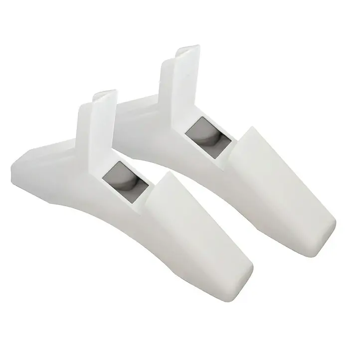 HJM Soporte de sujeción para emisores térmicos RFC - Plástico - Un par de tensores de zapatos blancos para mantener la forma y evitar las arrugas. Ideal para guardar zapatos.