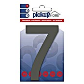 Pickup 3D Home Hausnummer (Höhe: 10 cm, Motiv: 7, Grau, Kunststoff, Selbstklebend)