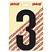 Pickup Etiqueta adhesiva (Motivo: 3, Negro, Altura: 150 mm)