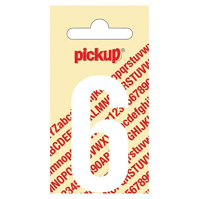 Pickup Aufkleber (Motiv: 6, Weiß, Höhe: 60 mm)