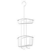 Tatay Cesta de baño colgante doble (9 x 22,5 x 60 cm, Blanco)