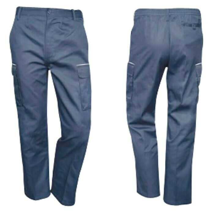 Industrial Starter Pantalones de trabajo Euromix (XXL, Azul, 65% poliéster y 35% algodón)