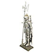Haardstel Knight (4-delig, Zilver, Hoogte: 74 cm)