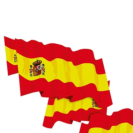Etiqueta adhesiva ondeante España