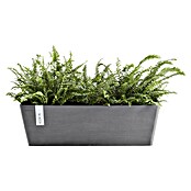 Ecopots Bruges Pflanzkasten mit Wasserreservoir (Außenmaß (L x B x H): 55,3 x 16,5 x 17,5 cm, Kunststoff, Grau) | BAUHAUS
