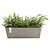 Ecopots Bruges Pflanzkasten mit Wasserreservoir (Außenmaß (L x B x H): 55,3 x 16,5 x 17,5 cm, Kunststoff, Braungrau) | BAUHAUS
